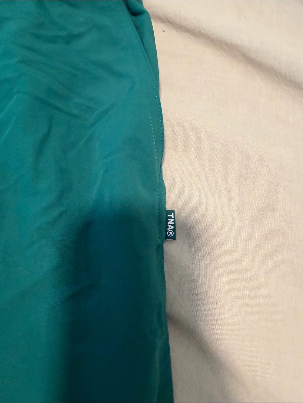 TNA Teal Elastic-Waist Lounge Pants - Picture 2 of 3